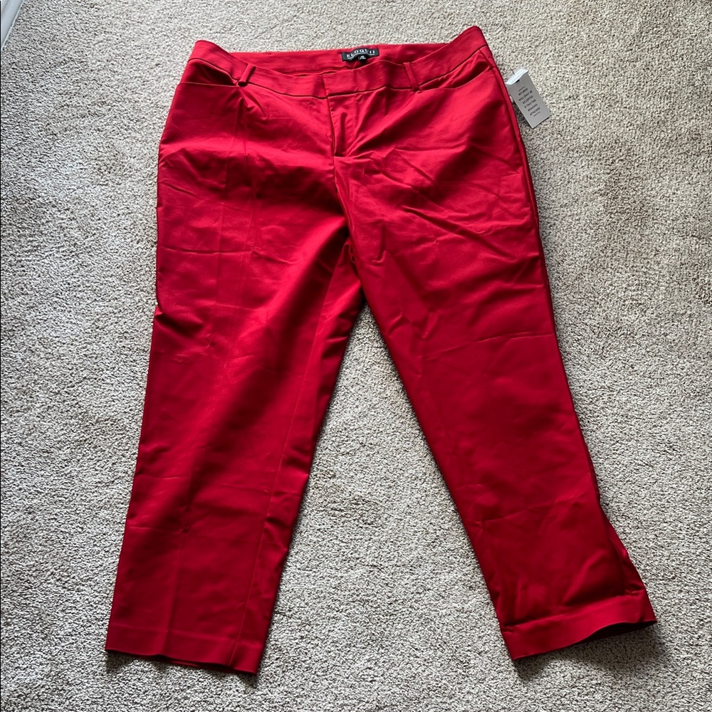 Eloquii Red Women's Trousers